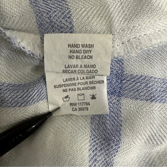 Rails Britt Short Sleeve Button Down Plaid Top Small - Picture 6 of 8